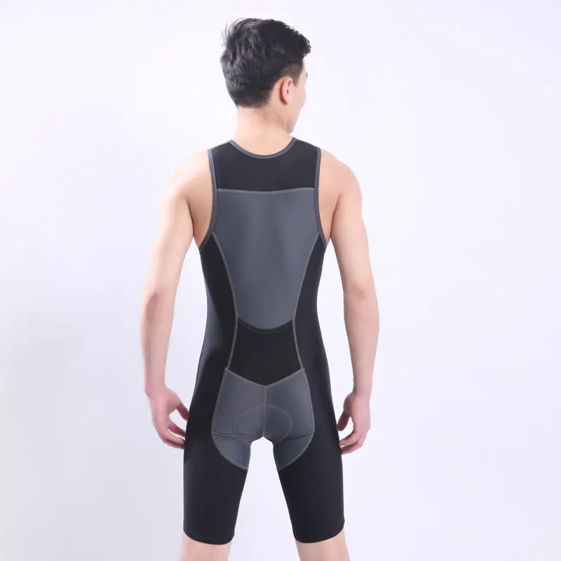 Быстрая Ironman Триатлон обтягивающий костюм без рукавов интегрированный купальник цельный Велоспорт Джерси для тренировок соревнований