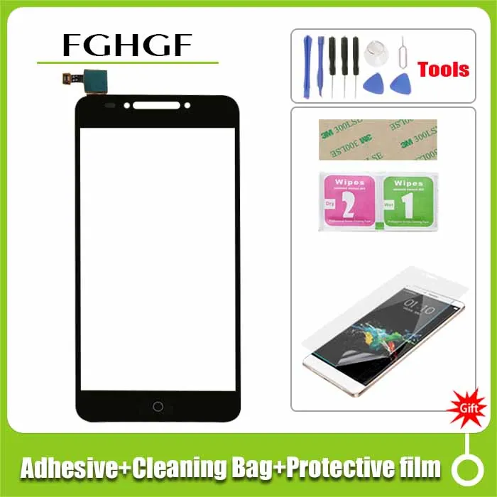 

5.2inch For Alcatel A5 LED 5085 OT-5085 5085D touch screen Front Glass Digitizer Panel Sensor Glass Lens Replacement cell phone