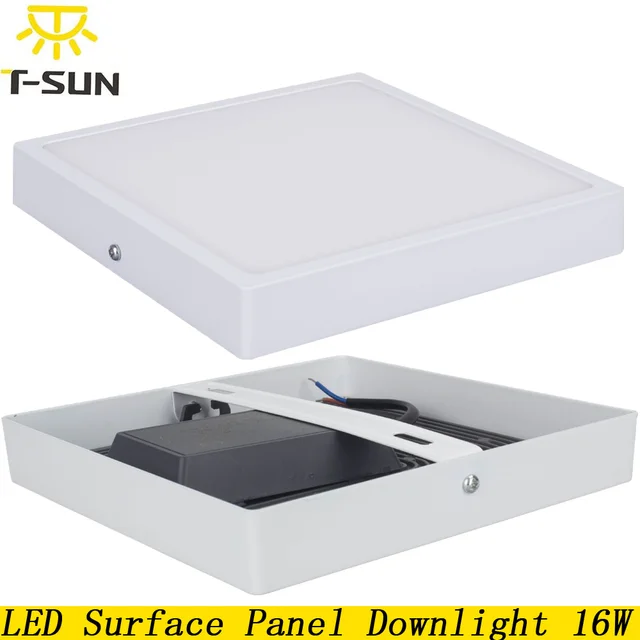 t sunrise mounted led downlight led recessed light square shape 16w