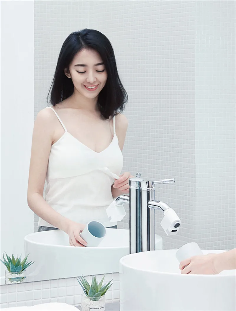 Original xiaomi mijia zajia automatic sense infrared induction water saving smart home device for kitchen bathroom sink faucet