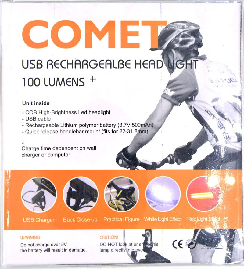 Perfect LED USB Rechargeable Headlight Head light Flash Bicycle Bike MTB Stop Rear Tail Lamp Super Light Bicycle Lights free shhipping 10