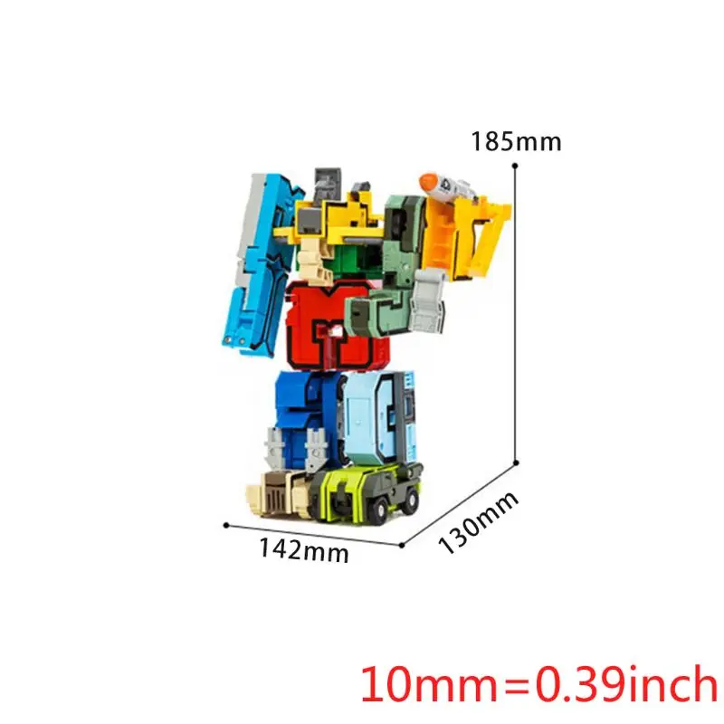 10 шт. крутой номер трансформирующий Робот 3D военные модели автомобилей головоломка пластмассовая головоломка Дети Обучающие игрушки для