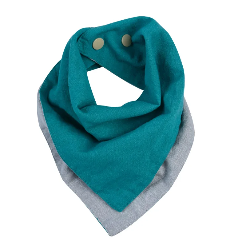 2018 Baby Bibs Girls Boys Baby Cotton Linen Babador Solid Baby Bandana Bibs Bebe Smock Burp Cloths Accessory Infant Baby Stuff