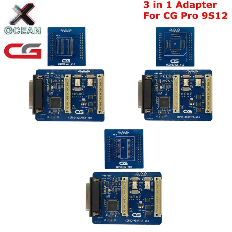 

High quality HC705/908 AM29FXXX AM29Blxxx 3 in 1 Adapter for CG PRO 9S12 Programmer for automotive computer repair ect