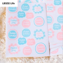480 шт. спасибо сладкий прекрасный клей уплотнения Наклейки сумка Шкатулка декоративная пот прекрасный Наклейки пользовательские Стикеры