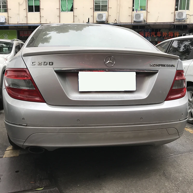 Спойлер из АБС пластика для Benz W204 задний спойлер C180 C200 C260 C280 C300 C74 2008 2014|Спойлеры и