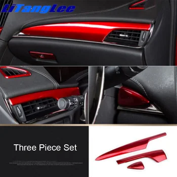 

Litanglee ABS Red Dashboard Three Piece Set Centre Panel Interior Refit For Cadillac ATSL Car Styling