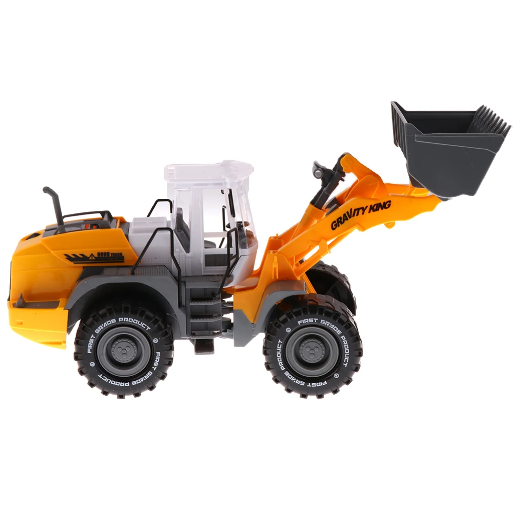 1/22 Plastic Friction Powered Dump Truck Construction Vehicle Toy Dump TruckExcavator Bulldozer Street Sweeper for Kids
