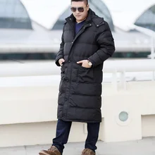 Новое поступление мужской с капюшоном Модный X-Long Супер большой bust185cm Повседневный тучный пуховик толстая верхняя одежда размера плюс XL-11XL12XL13XL