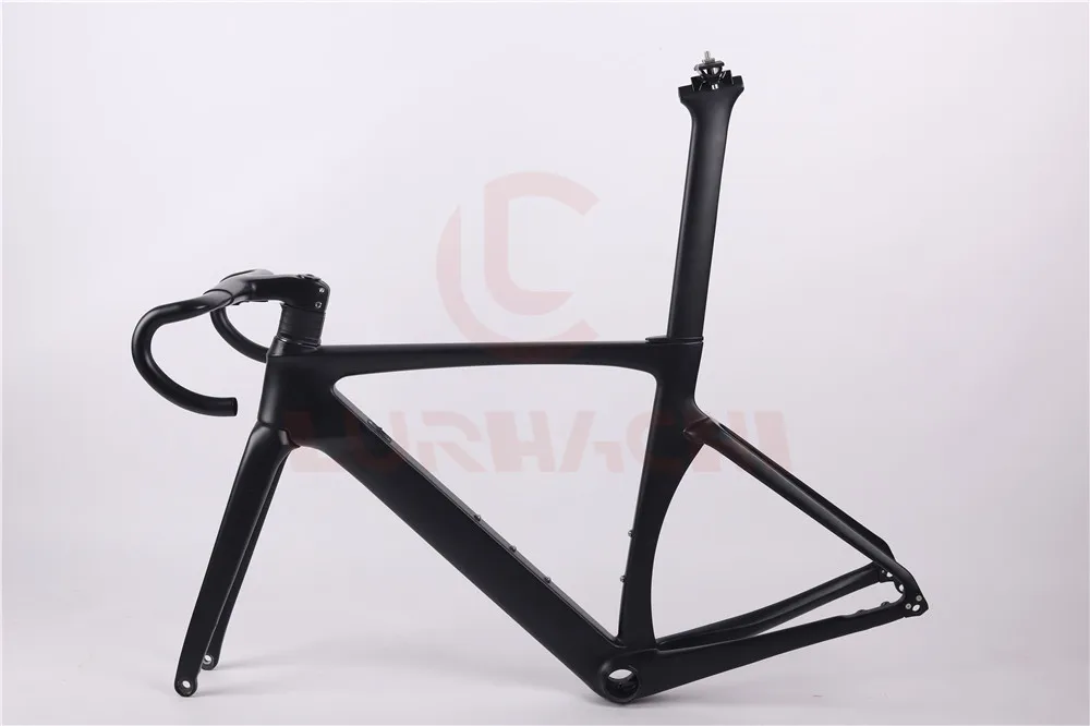 

LURHACHI 2019 Newest RX360 Disc Brakes Aero Carbon Fiber Racing Bicycle Frame Road Aero Racing Bike Frame 45/47/49/52/54/56/58cm
