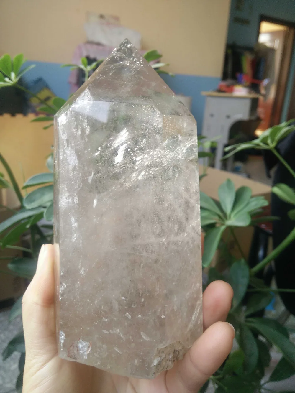 

68054+++Natural crystal column Decoration * office desk ornaments town house from evil spirits