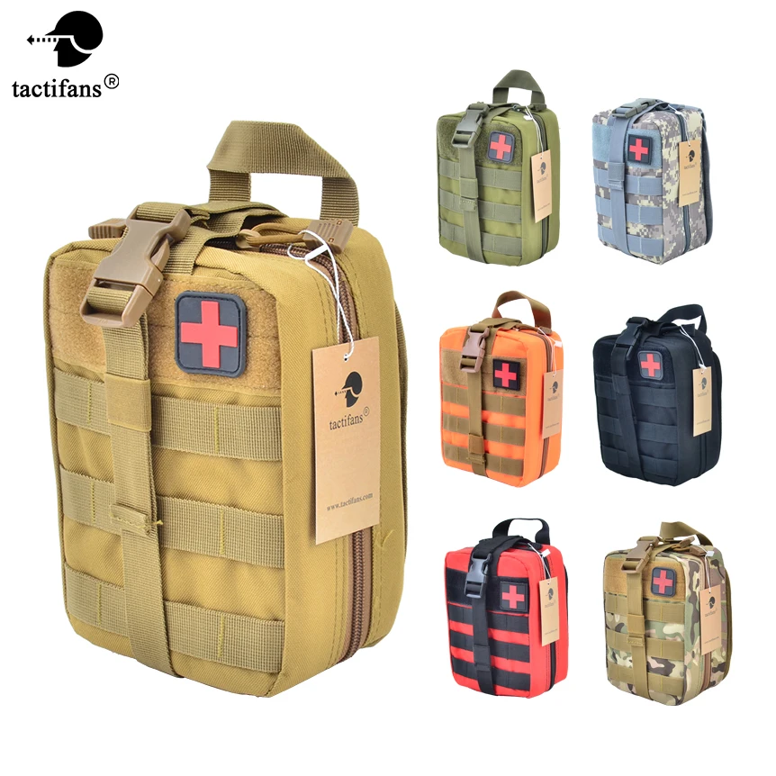 

TACTIFANS Empty First Aid Pouch Tactical Medical Bag Camping Climbing Emergency Case Survival Kits Multi-functional Waist Pack