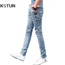 Новые мужские джинсы в Корейском стиле, серые узкие облегающие мужские байкерские джинсы на молнии, дизайнерские Стрейчевые модные