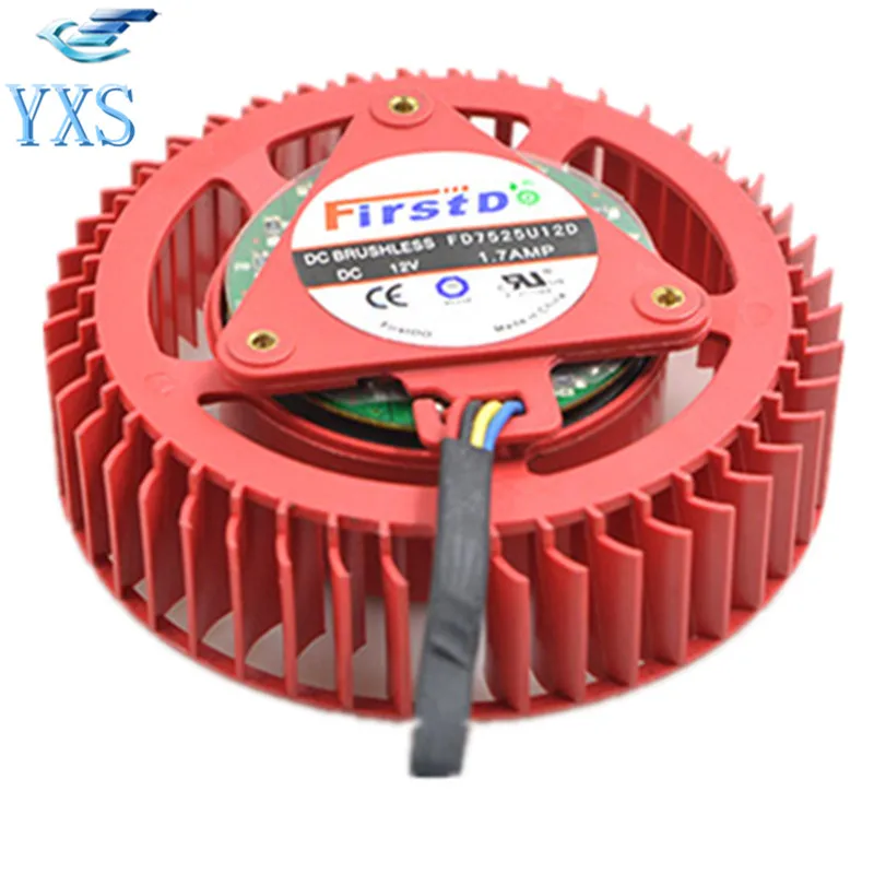 HD 7970 FD7525U12D DC 12V 1.7A 5200RPM турбинный вентилятор Охлаждения видеокарты|fan fan|fan 12v dcfan dc |