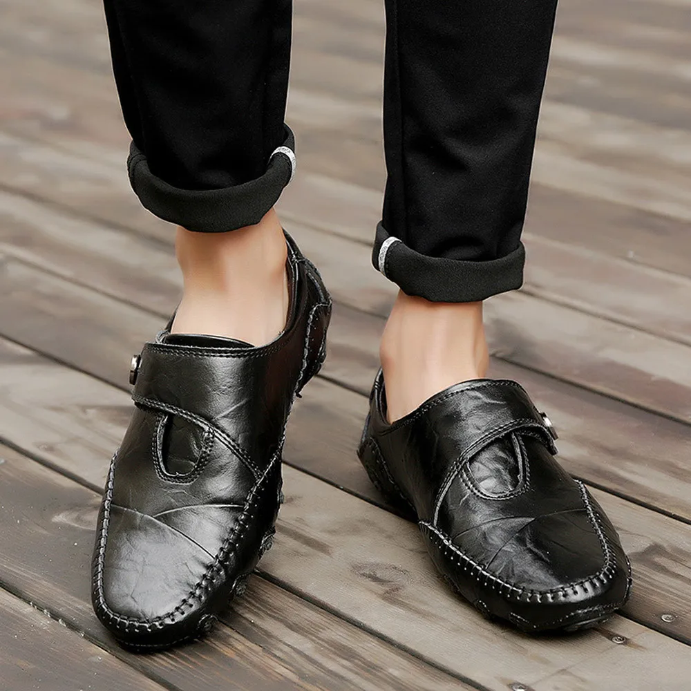 casual business men's soft leather shoes