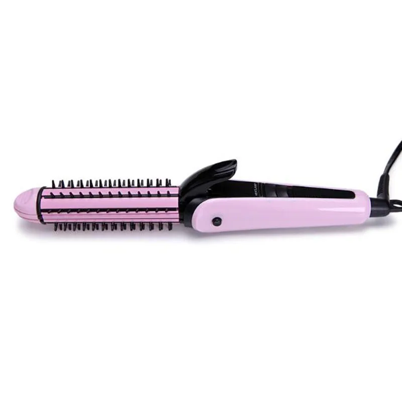 

High quality Ceramic inside buckle electric curl stick ironing plate straightener straightener curling machine don't hurt hair