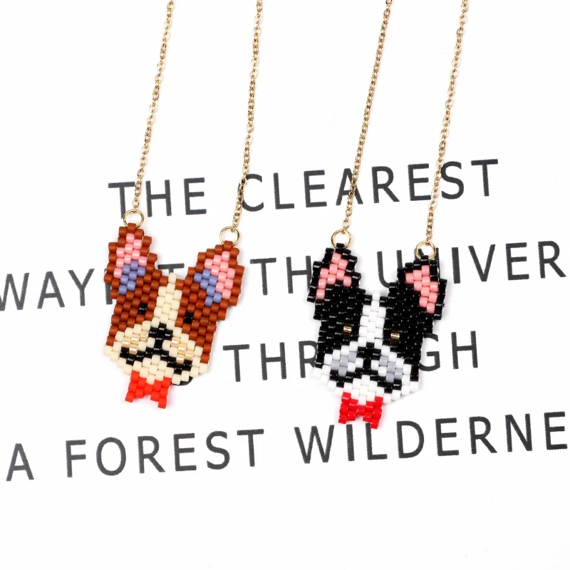 Fairywoo милые женские ювелирные изделия импортные стеклянные бусины длинное
