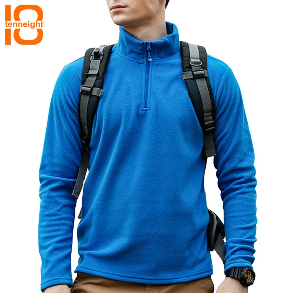 TENNEIGHT Winter Polar Fleece Hiking Jackets men warm Outdoor Sport Jacket for Trekking Camping