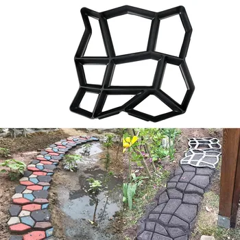 

Plastic Paving Mould Pathmate Stone Mold Paving Pavement Concrete Mold Stepping Stone Paver DIY Patio Building Tool
