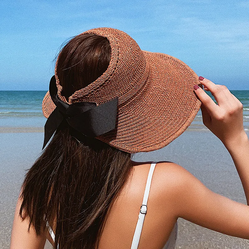 

Solid color hand-made cotton and linen breathable good ladies sunshade beach ladies sunscreen UV summer fashion high-end cap