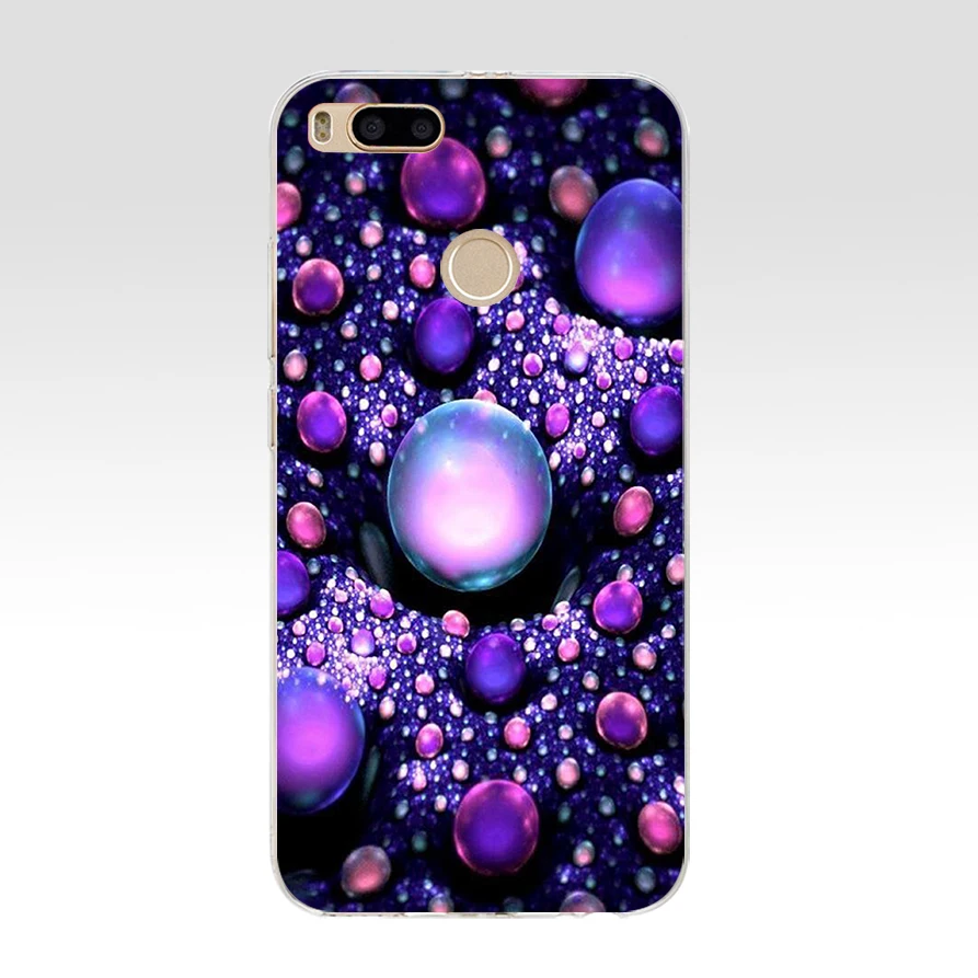 thumbnail image 1 of 81SD Funda de teléfono de TPU de silicona suave con diseño de infinito en color morado para Xiaomi Redmi 4A 4X Note 4 4x Mi A1 A2 Lite, 1 of 5