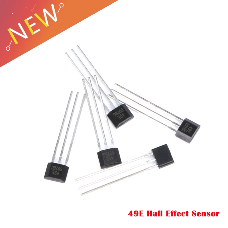 10 pcs 49E Hall Element OH49E SS49E Hall Effect Sensor Linear Switch 