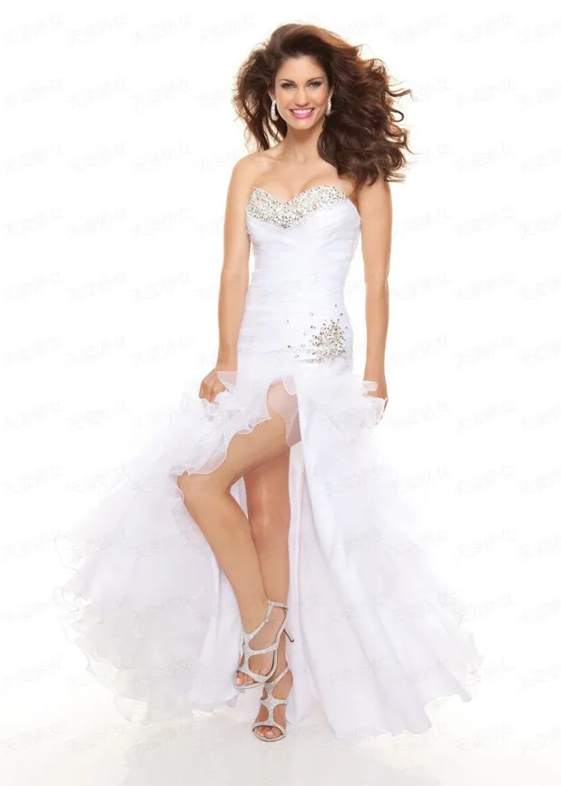 Дешевые халат de soiree Новая мода Горячая сексуальная милая органза vestido de noiva crysal платья выпускного вечера с оборками