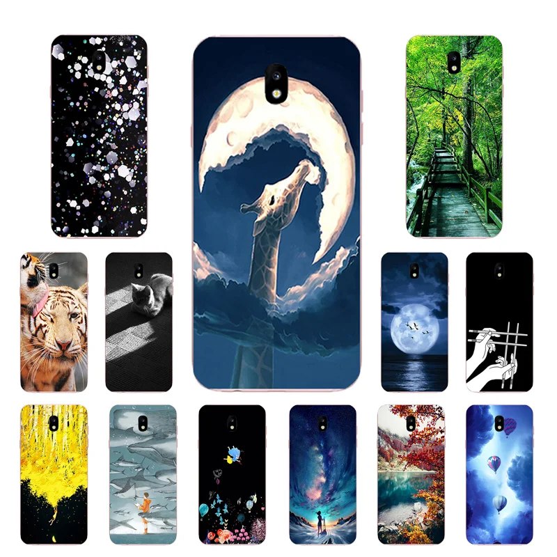 Case for Samsung Galaxy J7 2017 Covers J730F Mammal Printing 5.5&quot Back Silicone Cover Cases |