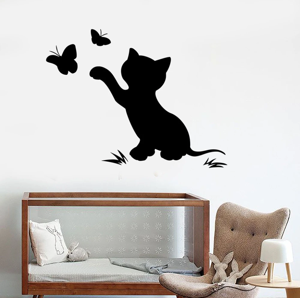 Bebe Fille Pepiniere Stickers Muraux Chat Chaton Papillon Non Toxique Pvc Stickers Muraux Pour Chambre Enfant Coupe Maison Art Decor Aliexpress Bebe Fille Pepiniere Stickers Muraux Chat Chaton Papillon Non Toxique Pvc Stickers Muraux Pour Chambre Enfant Coupe Maison Art Decor Aliexpress