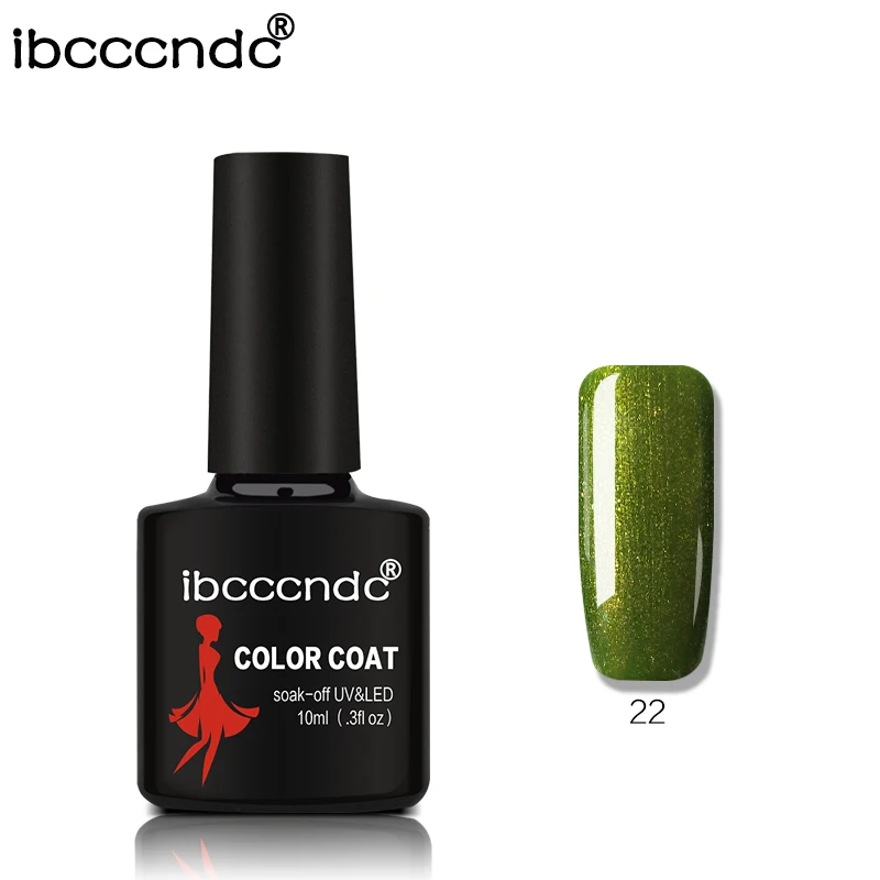 Ibcccndc 10 мл чистый черный гель лак для ногтей 80 цветов УФ-гель для ногтей стойкий маникюр гель лак 1-30 - Цвет: 22