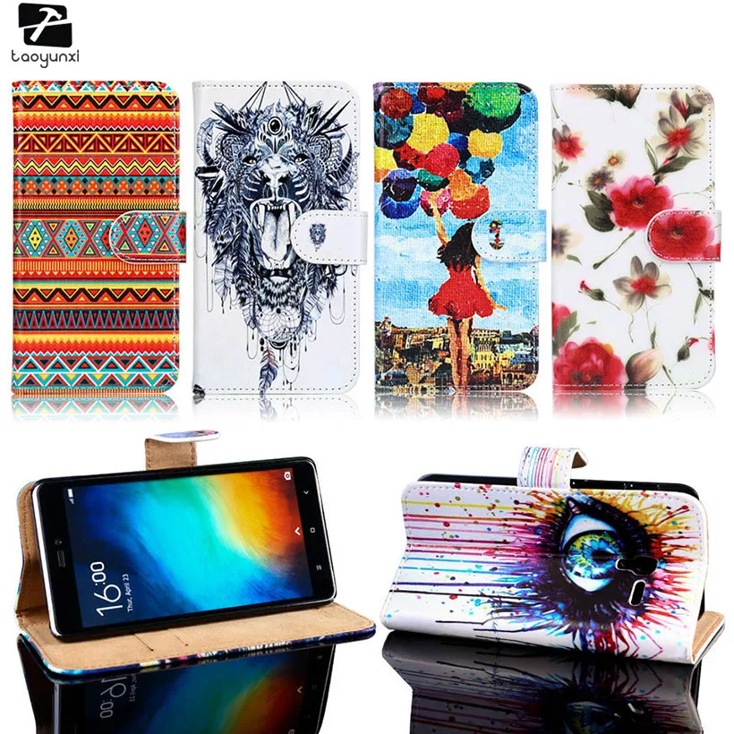 

TAOYUNXI PU Leather Flip Case Cover For Alcatel OneTouch One Touch Pop 3 Pop3 5.0 Inch 3G Version 5015D 5015 5016A Housing Bag