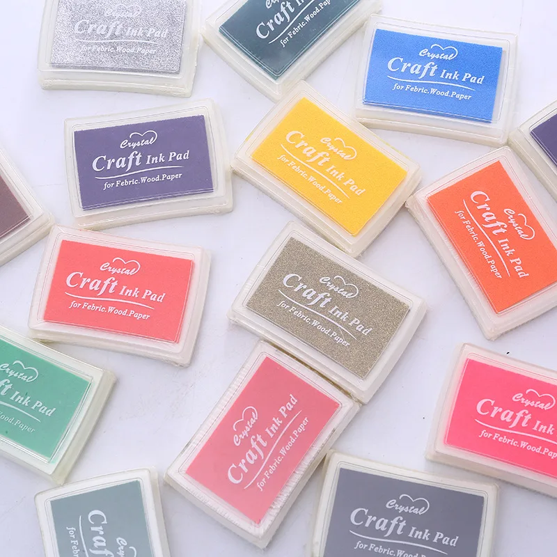 

4 colors DIY Scrapbooking Vintage Crafts Ink pad Colorful Inkpad Stamps Sealing Decoration Stamp
