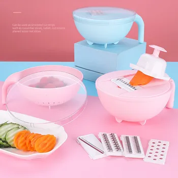 

5 In 1 Multi-function Food Chopper Vegetable Fruit Slicer Cutter Manual Potato Onion Cutters Kitchen Cutting Machine