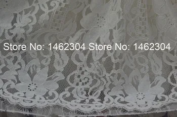 

Gorgous Cord Bridal Lace Fabric 100% High Quality, Very Soft French Chantilly Lace Fabric for Wedding Dress