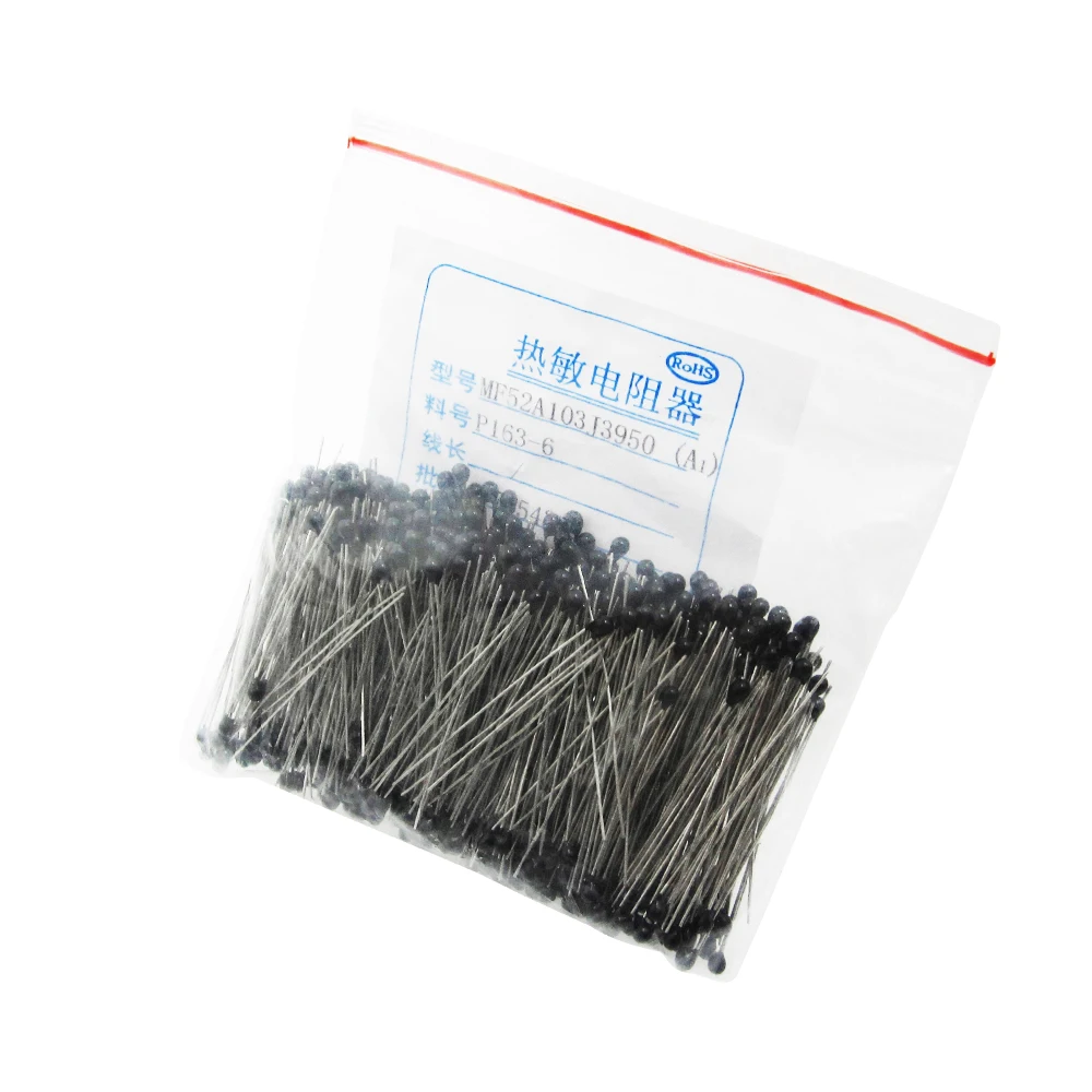 

100pcs 10k OHM NTC Thermistor Resistor NTC-MF52AT 10K +/-1% Thermal Resistor