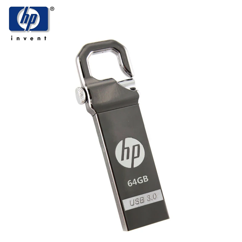 HP x750w USB Flash Drive USB 3.0 64GB High Speed Metal USB Stick 64gb Pendrive Flash Drive Customized U Stick For car usb musica