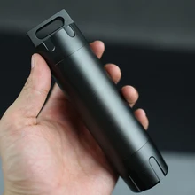 Big Large Size Aluminum Alloy Waterproof Canister Medicine Seal Capsule Bottle EDC Outdoor Camping Tool
