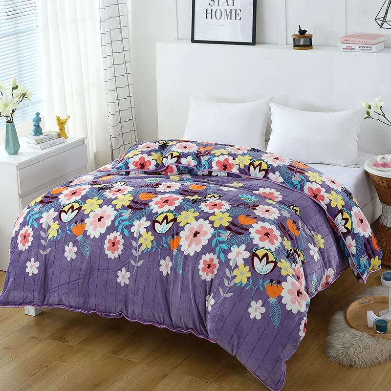 Les Impressions Violet Couleur Sont Belles 1 Pieces Housse De Couette Avec Fermeture Eclair Couette Ou Couette Ou Housse De Couette Unique Hivers Chauds 220x240 Cm Aliexpress