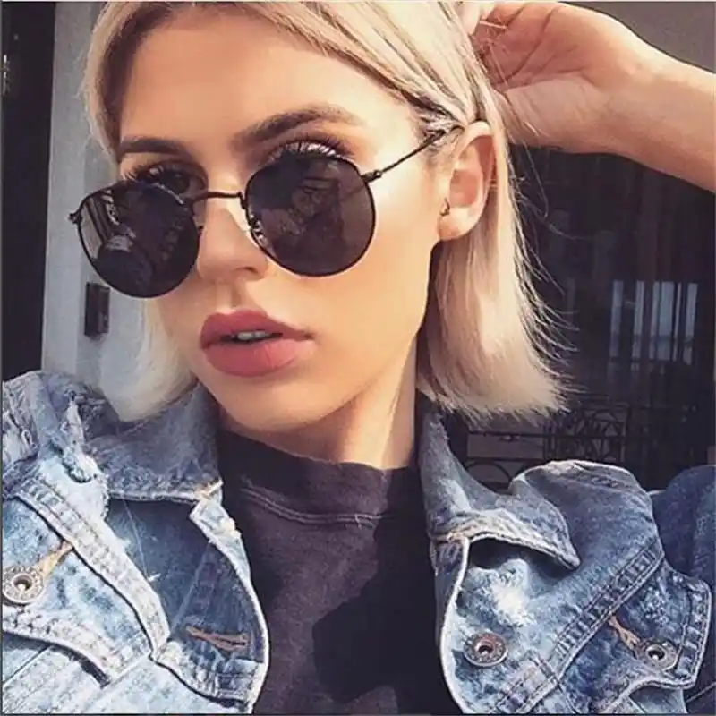 Black round sunglasses womens Clearance
