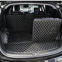 Полный набор ковриков для багажника автомобиля для hyundai Grand Santa Fe 7 мест-2013 водонепроницаемые коврики для багажника для Grand Santafe