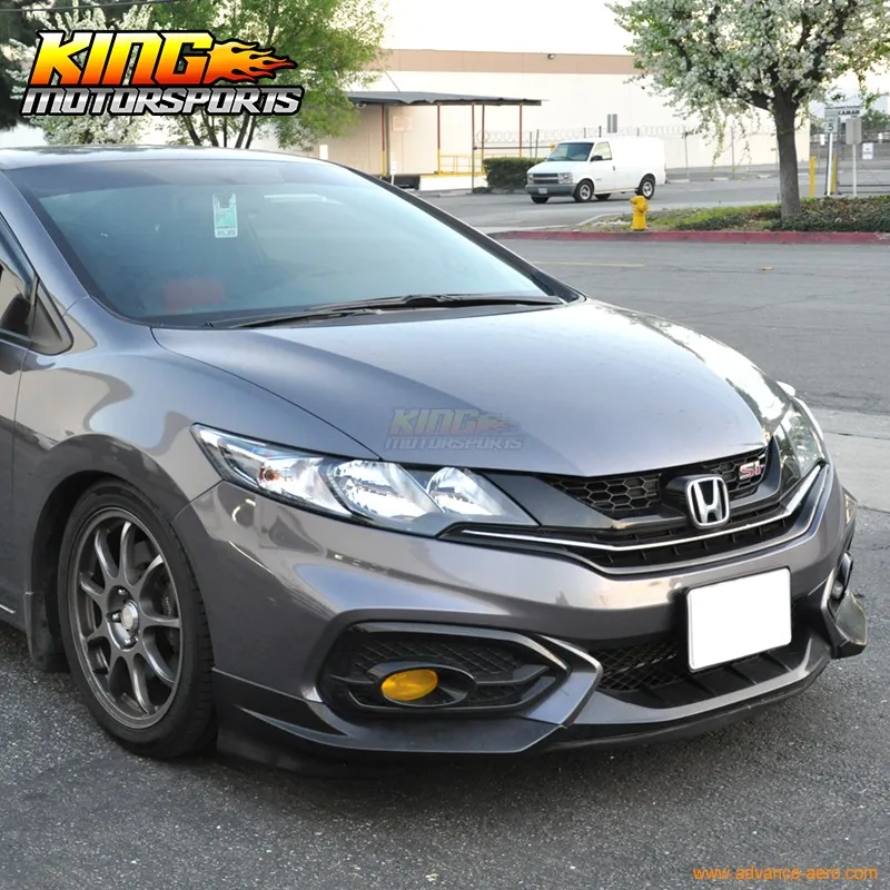 Для Honda Civic 2DR Купе HF-P Переднего Бампера Для Губ Splitter-PU