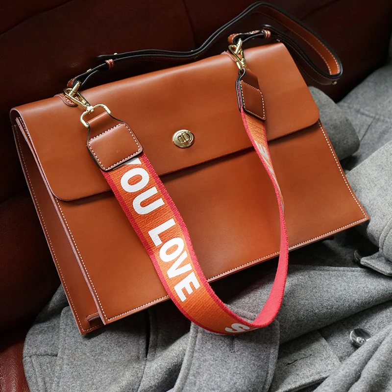 

2019 new luxury fashion women handbags genuine leather hasp casual versatile female shoulder bag brifecase messenger bags