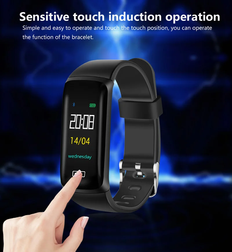 Браслет для измерения артериального давления IP67 водонепроницаемые спортивные наручные часы для измерения сердечного ритма электронный умный Браслет KBD0026