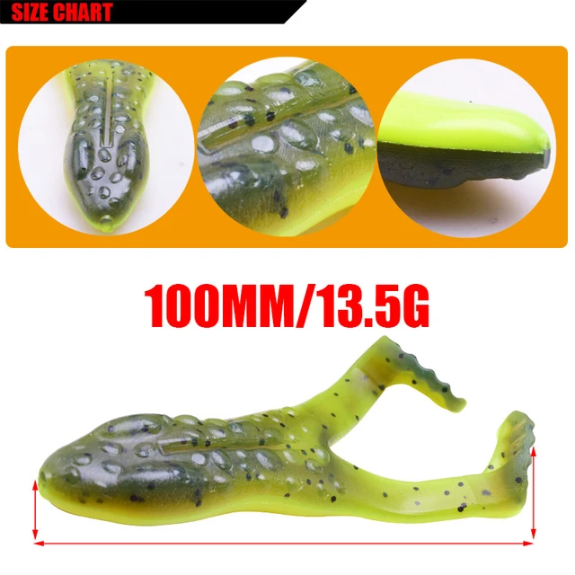 2Pcs/lot Jig frog Wobbler soft Bait fishing lure 10cm 13.5g