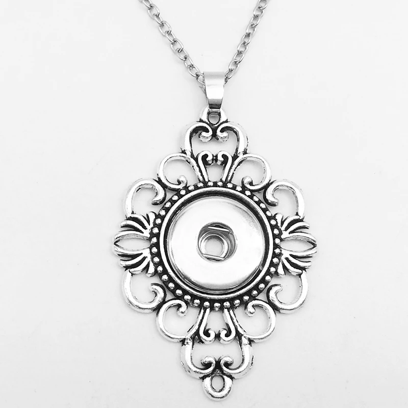 

Newest snap button jewelry pendant Necklace OEM, ODM NK062 (fit 18mm 20MM snaps)