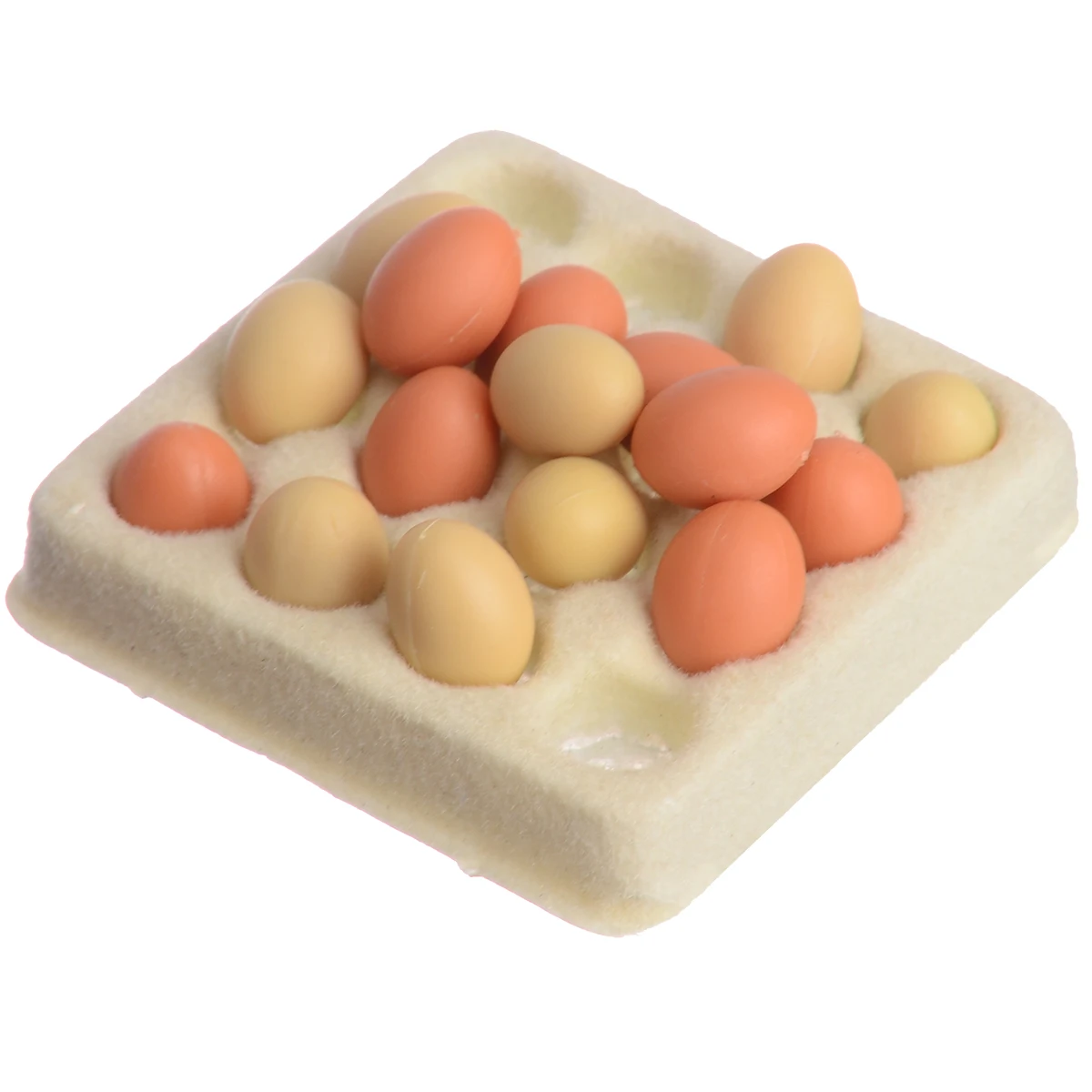 

16pcs/set Cooking Game Food Kitchen Food Mini Egg with Egg Trays For 1:12 Scale Dollhouse Miniature Accessories