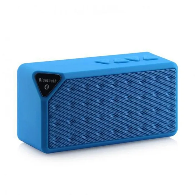 X3 Портативный Mini Bluetooth Динамик Беспроводной Музыка Sound Box сабвуфер громкий Динамик s с микрофоном для телефона Поддержка TF USB FM радио - Цвет: blue