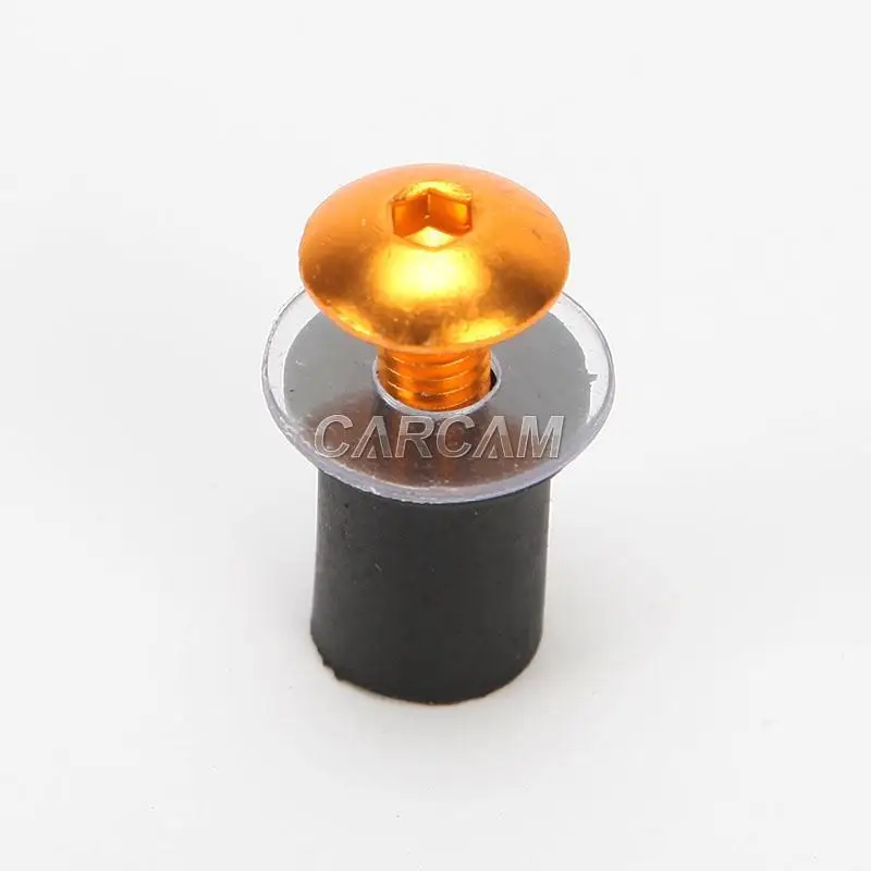 6x M5 золотые болты для лобового стекла мотоцикла винт Yamaha Kawasaki Suzuki Ducati Honda Triumph KTM Can