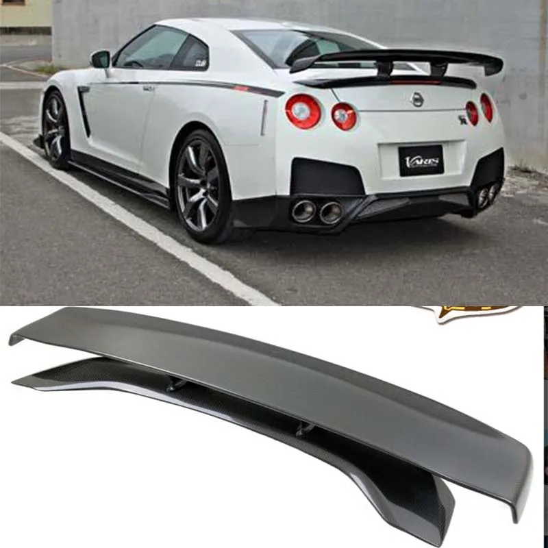 GTR R35 Carbon Fiber Auto Car Rear Trunk Spoiler Wing for Nissan GTR