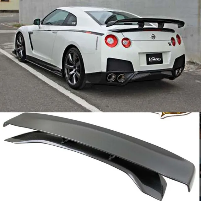 GTR R35 Carbon Fiber Auto Car Rear Trunk Spoiler Wing for Nissan GTR